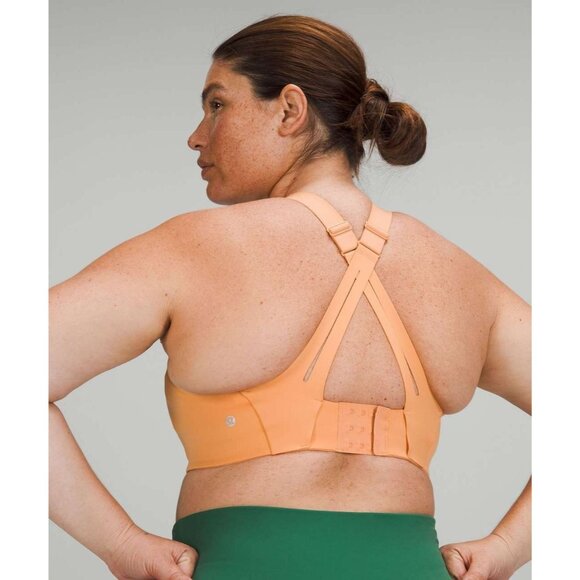 Lululemon AirSupport Women's Size 36D Warm Apricot Orange Running Sports Bra - Picture 2 of 8